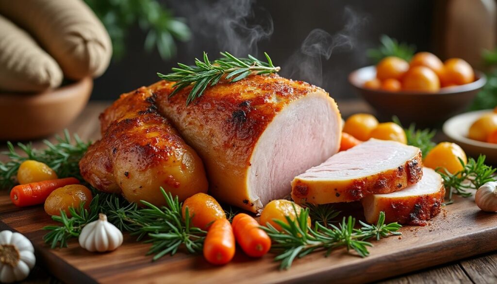 découvrez nos astuces pour préparer un rôti de dinde au four tendre et savoureux, parfait pour un repas réussi en famille ou entre amis.