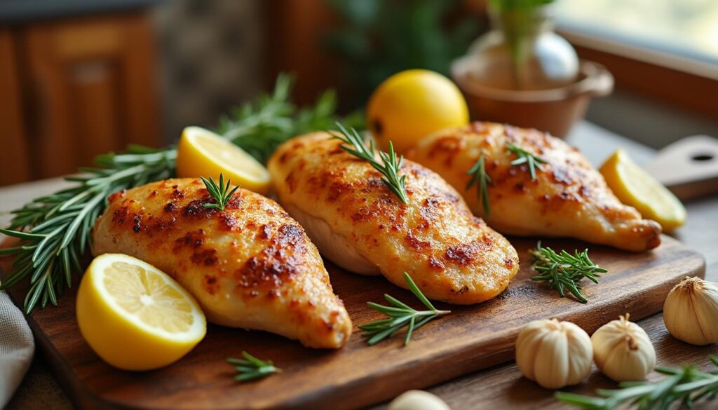 découvrez nos astuces simples et efficaces pour cuisiner un filet de poulet au four tendre et savoureux à coup sûr, pour des repas gourmands et réussis.