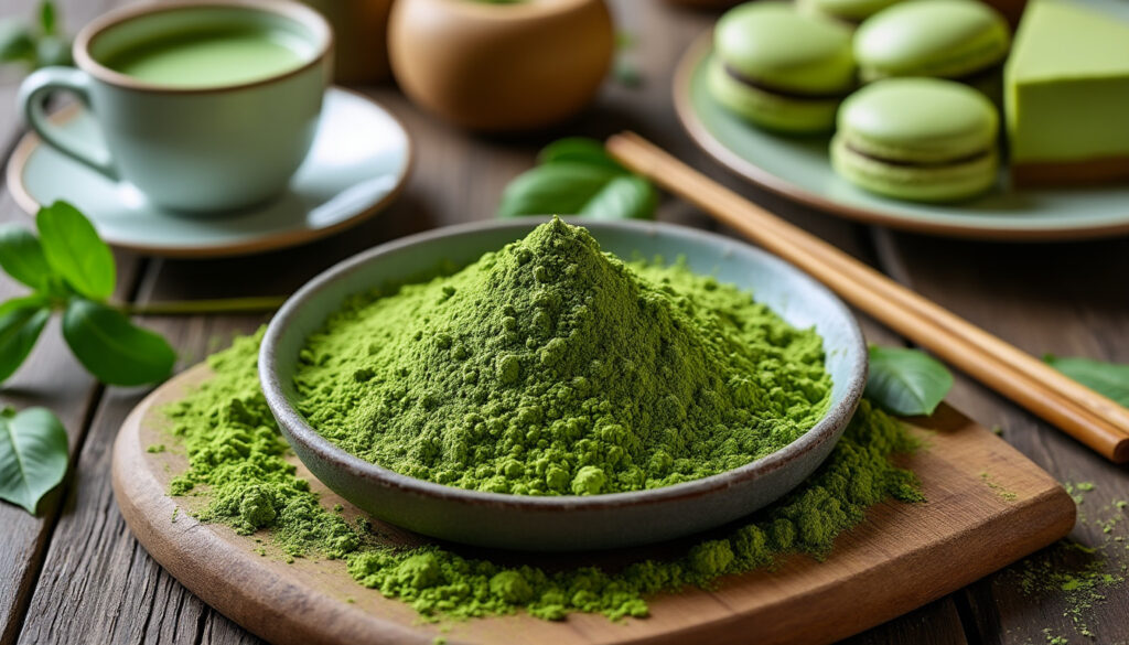 découvrez les bienfaits du matcha, cette poudre verte riche en antioxydants, idéale pour booster votre santé et sublimer vos recettes culinaires.