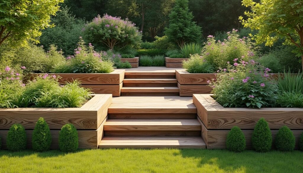 découvrez comment intégrer des traverses de chemin de fer, un bois robuste et esthétique, dans votre jardin pour créer des aménagements durables et originaux.