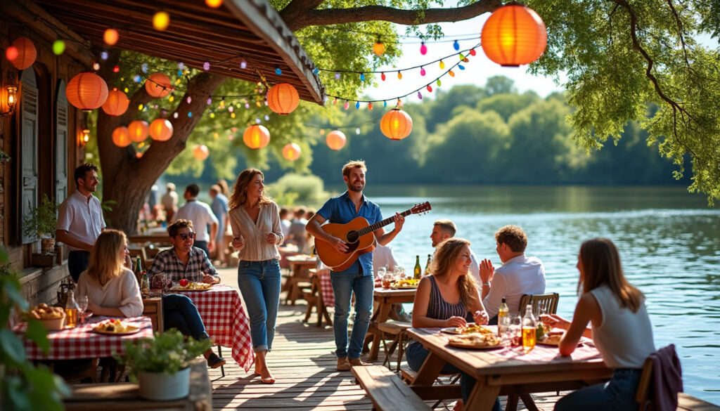 découvrez la guinguette, un lieu charmant pour renouer avec les plaisirs simples au bord de l’eau, entre convivialité, musique et gastronomie authentique.