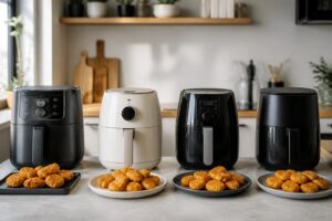 découvrez comment maîtriser la cuisson des nuggets à l'air fryer avec des temps précis pour les modèles ninja, moulinex, philips et autres, pour des résultats croustillants et savoureux.