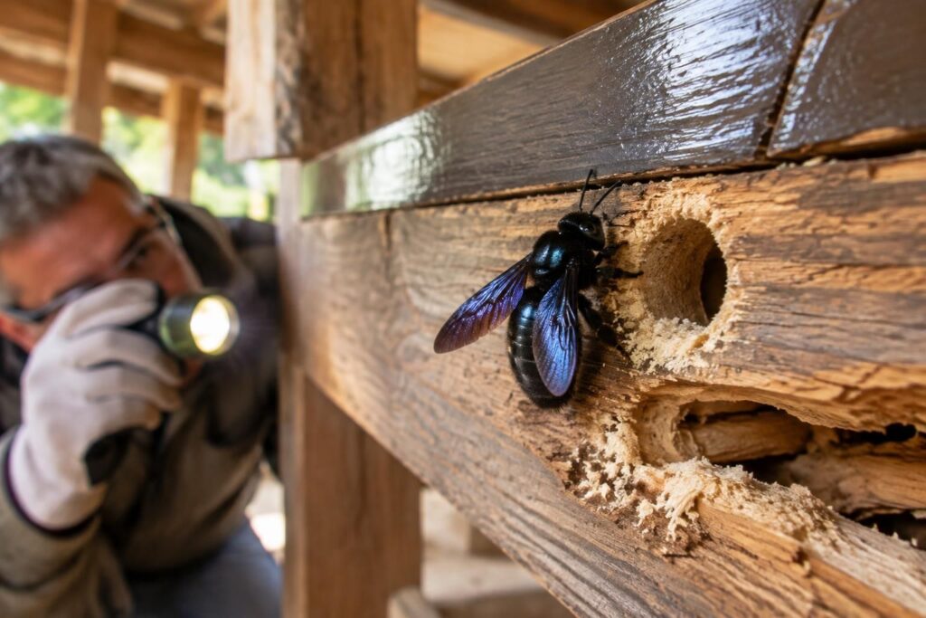 découvrez comment reconnaître le nid de l’abeille charpentière, évaluer les risques et protéger le bois grâce à des conseils de prévention adaptés.