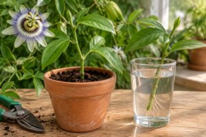 découvrez comment bouturer la passiflore en pot ou dans l’eau : choix des tiges, étapes de multiplication et conseils pour favoriser l’enracinement.