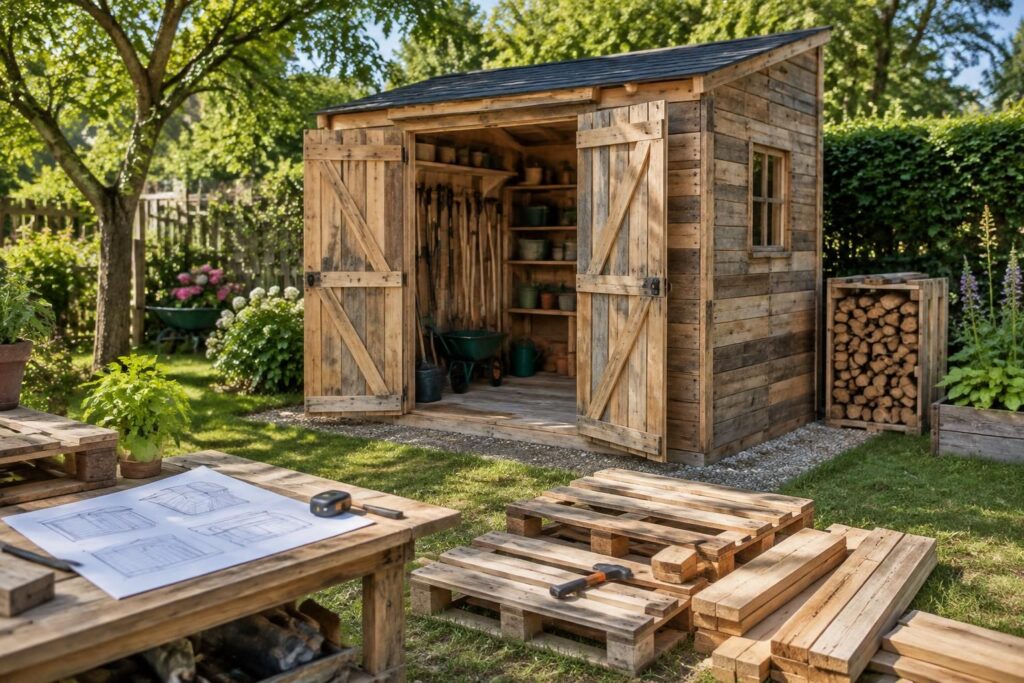 découvrez des idées et des plans simples pour construire une cabane de jardin en palette, pratique, économique et adaptée à vos besoins.
