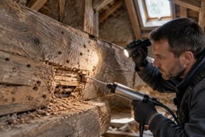 découvrez comment reconnaître les dégâts du capricorne dans une poutre et choisir les traitements adaptés pour protéger durablement votre charpente.