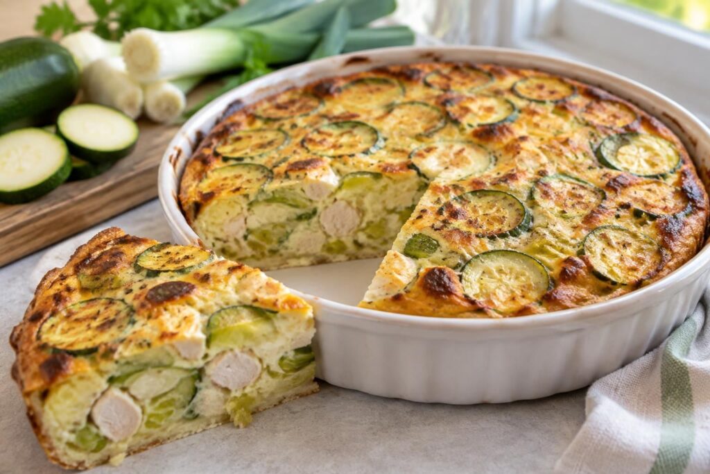 découvrez des recettes de quiche healthy sans pâte, légères et savoureuses, aux courgettes, aux poireaux et riches en protéines.
