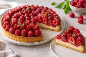découvrez la tarte framboise de cyril lignac : une recette fruitée et gourmande, avec des astuces simples pour réussir la pâte, la crème et le dressage.